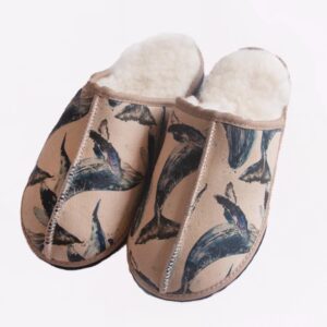 Whale Merino Slip-On Slipper
